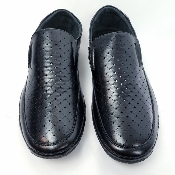 Stacy Adams Mens Loafers Shoes 8.5 M Black Slip On - Picture 2 of 8